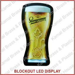 SS Acrylic ACP Cutting with Acrylic and LED Reception Sign Board Signage Translite Print Clip on Blockout